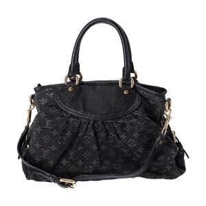 Louis Vuitton Neo Cabby MM Monogram Denim Handbag M95351 Noir Black